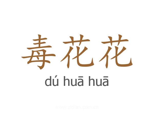 毒花花