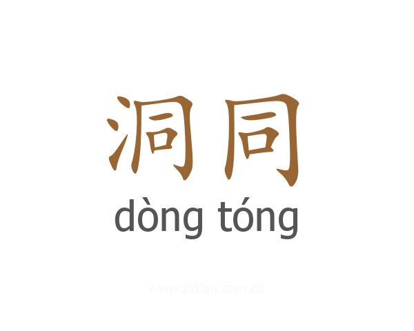 洞同