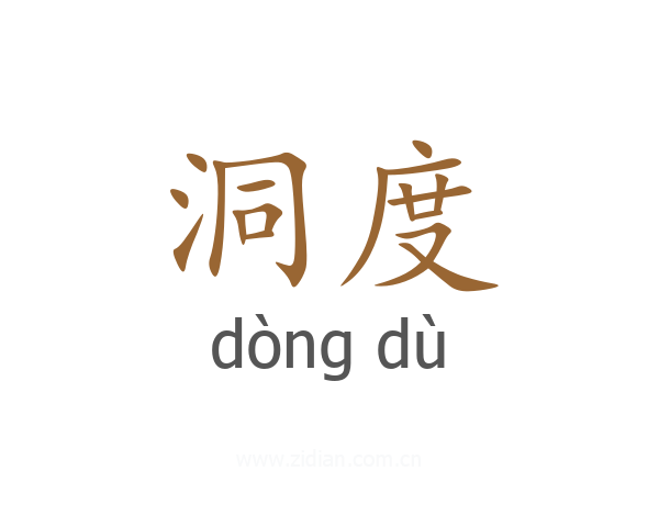 洞度