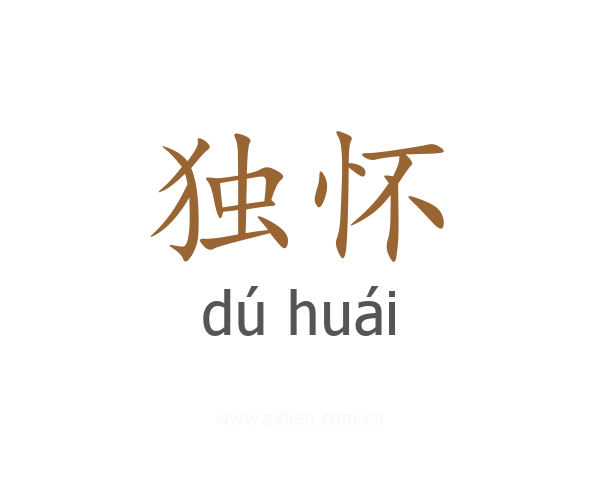 独怀