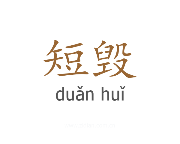 短毁