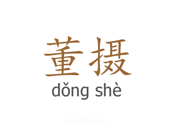 董摄