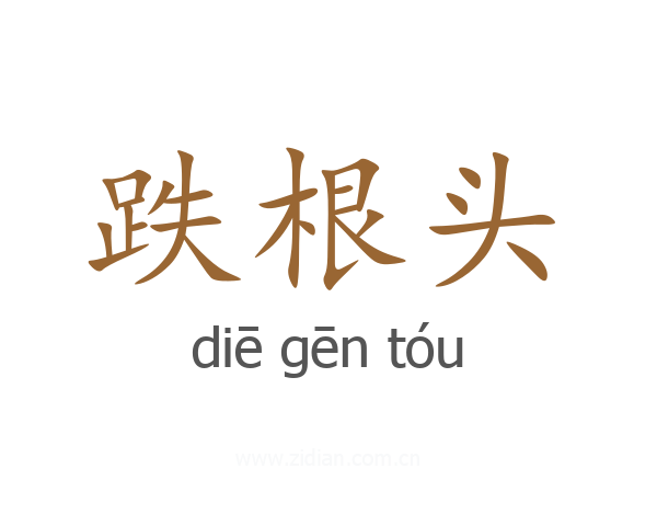 跌根头