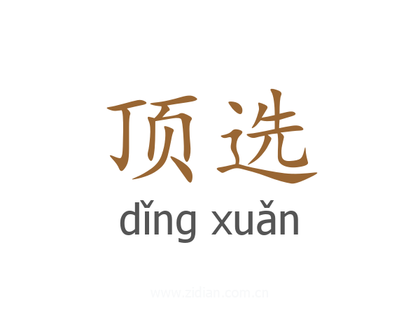 顶选