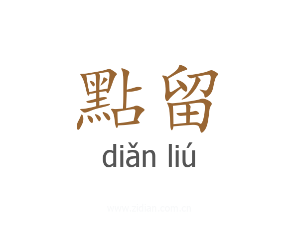 點留