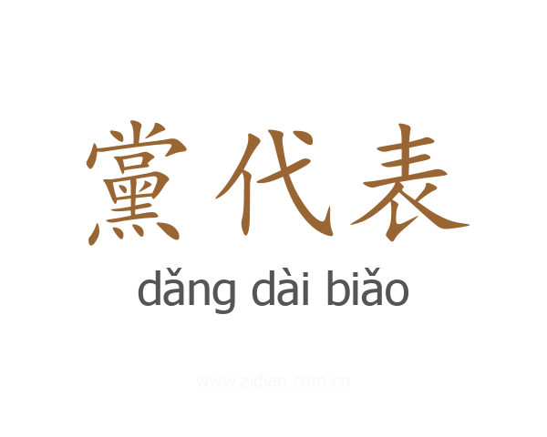 黨代表