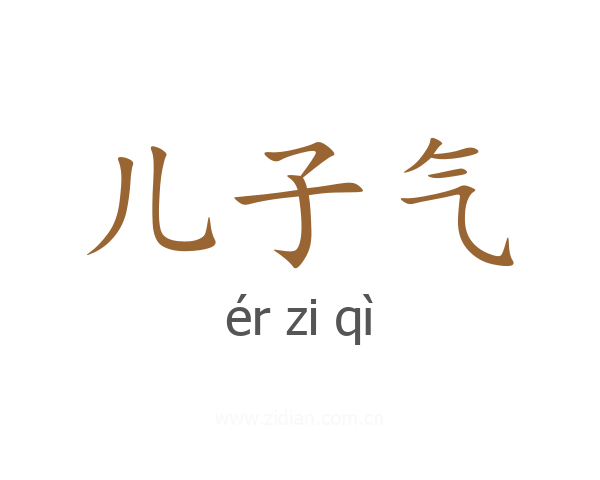 儿子气