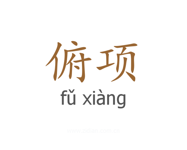 俯项