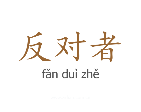 反对者