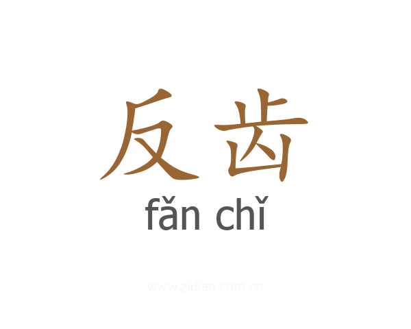 反齿
