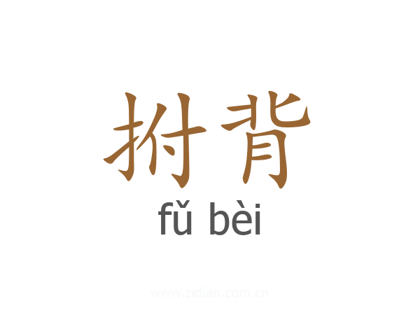 拊背