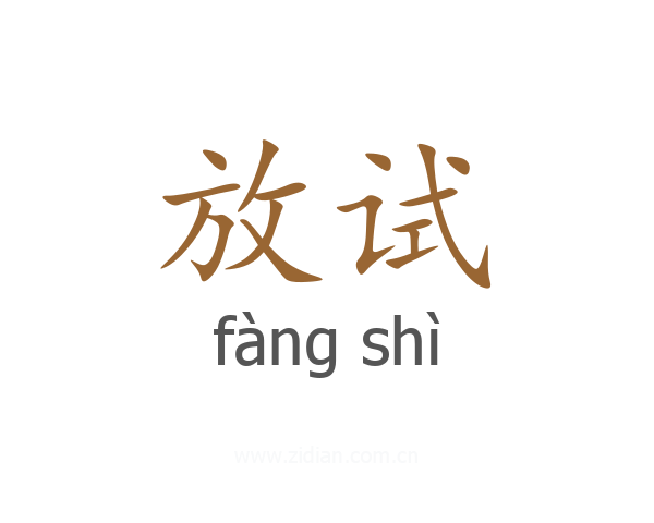 放试