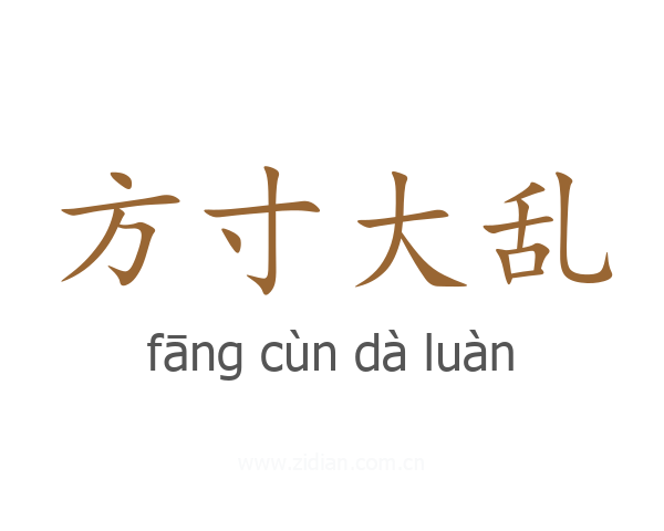 方寸大乱