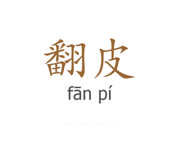 翻皮