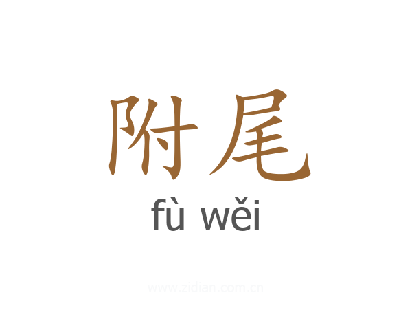 附尾