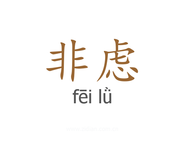 非虑