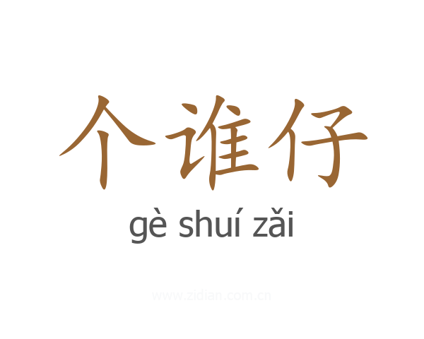 个谁仔