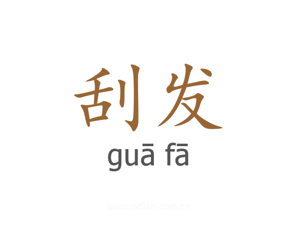 刮发