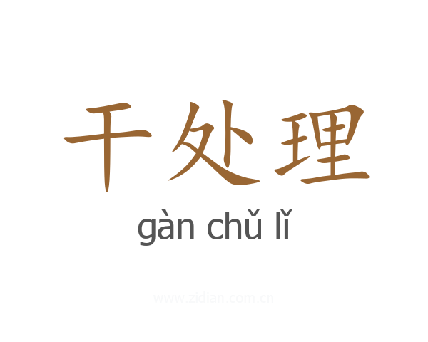 干处理