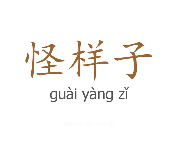 怪样子