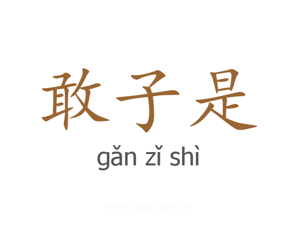 敢子是