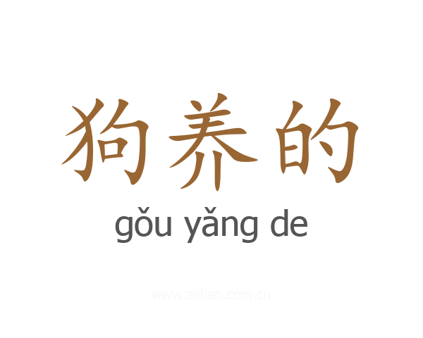 狗养的