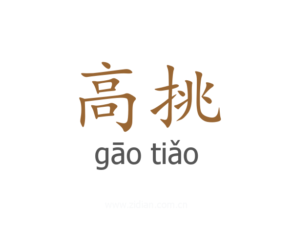 高挑