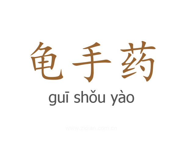 龟手药