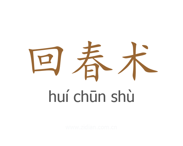 回春术