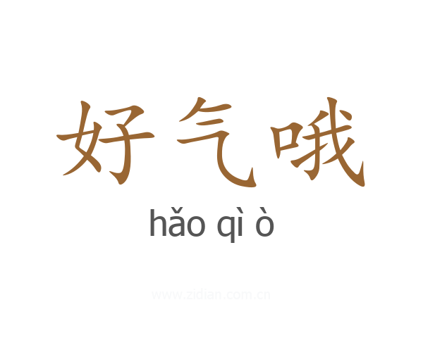 好气哦