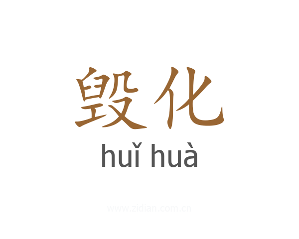 毁化