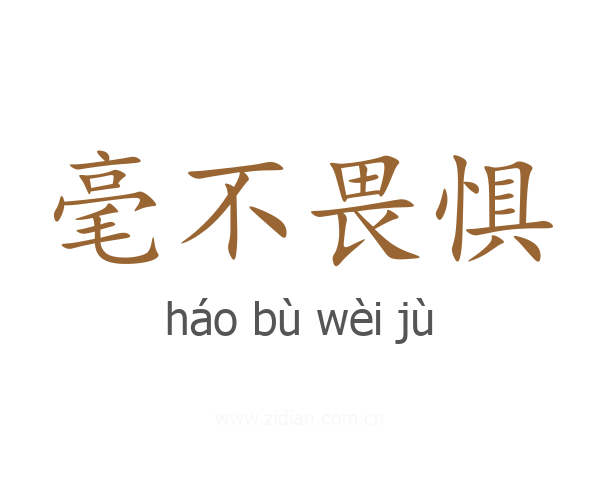 毫不畏惧