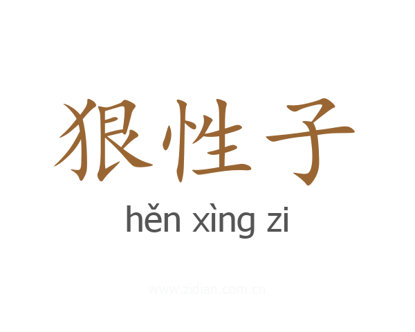 狠性子
