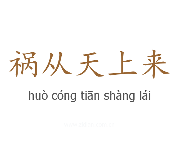 祸从天上来