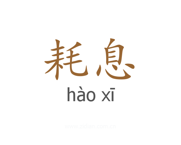 耗息