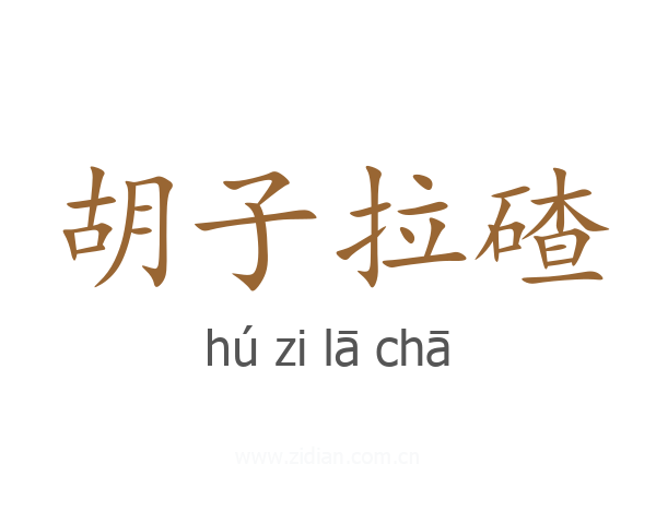 胡子拉碴
