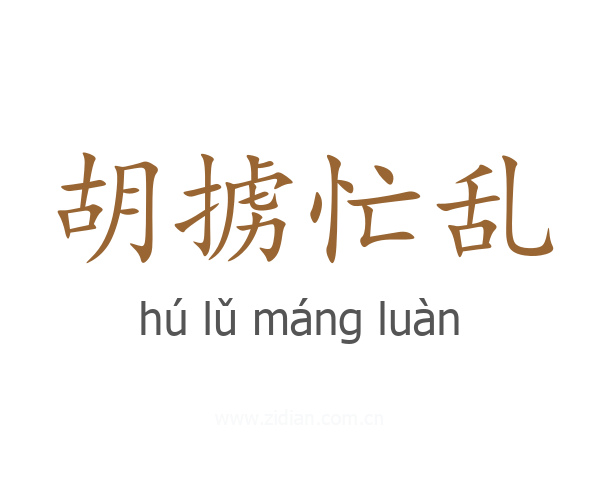 胡掳忙乱