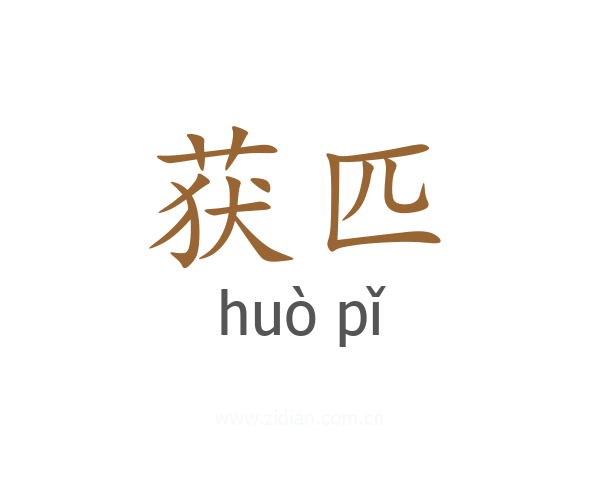 获匹