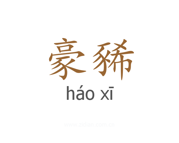 豪豨