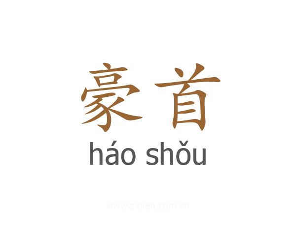 豪首