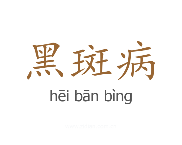 黑斑病