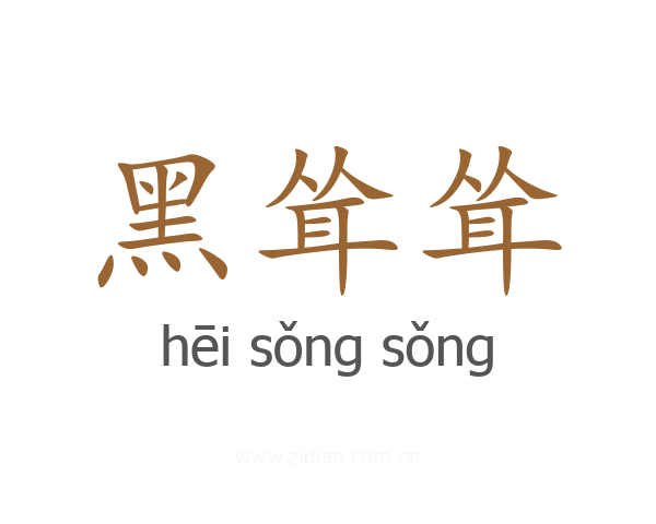 黑耸耸