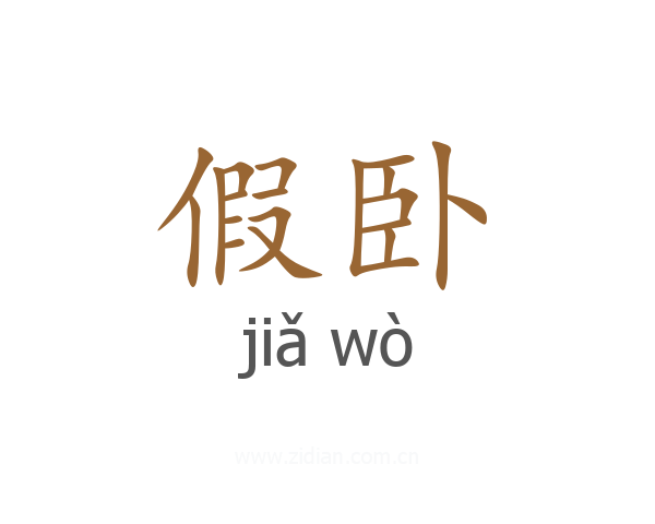 假卧