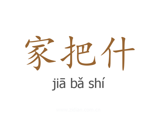 家把什