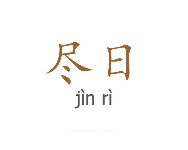 尽日