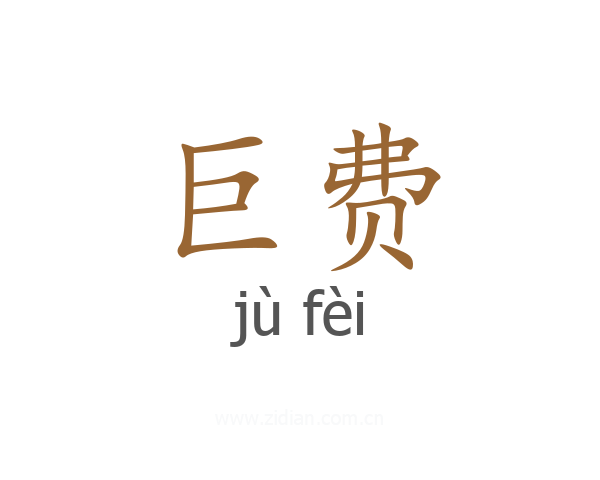 巨费