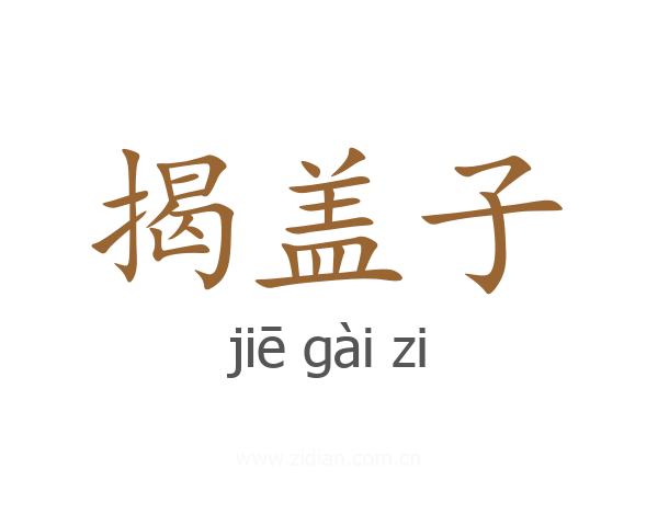 揭盖子