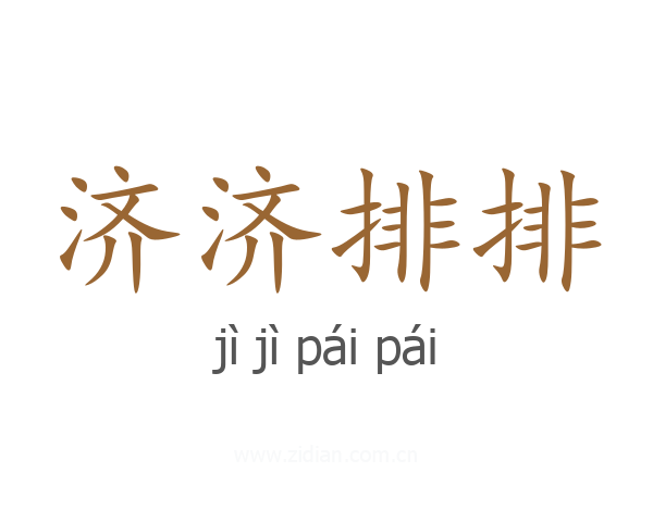 济济排排