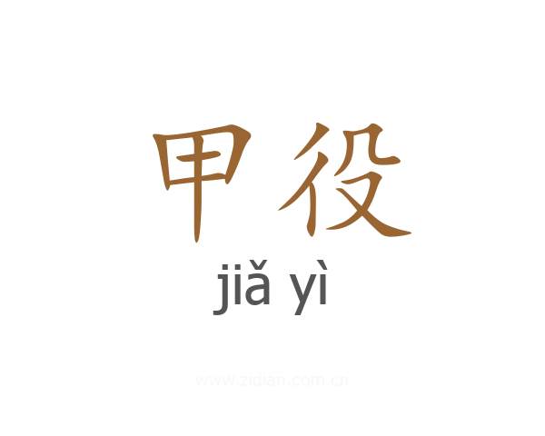甲役