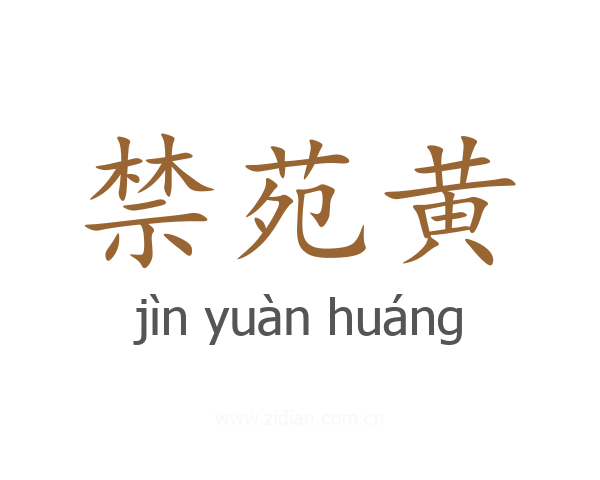 禁苑黄